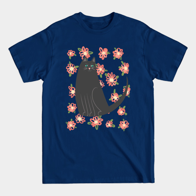 Disover Flower Cat! - Cat - T-Shirt