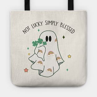 Not Lucky Simply Blessed Tote