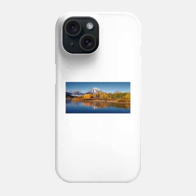 Morning Reflection in Grand Teton Phone Case by algill