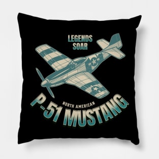 P-51 Mustang American Fighter Plane Pillow