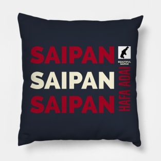 Triple Saipan Hafa Adai 670 Island Design by Beautiful Saipan Pillow