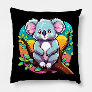 Koala Bear Illustration Pillow