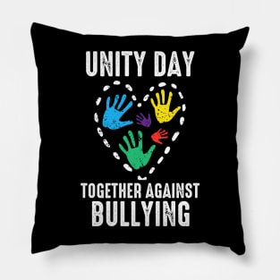 together against bullying orange anti bully unity day kids Pillow