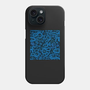 Snake block print Phone Case