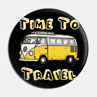 Time TO Travel Pin