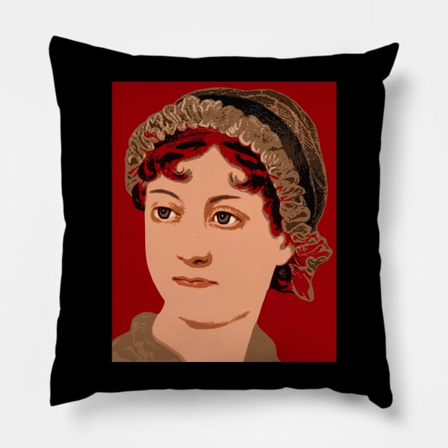 jane austen Pillow by oryan80