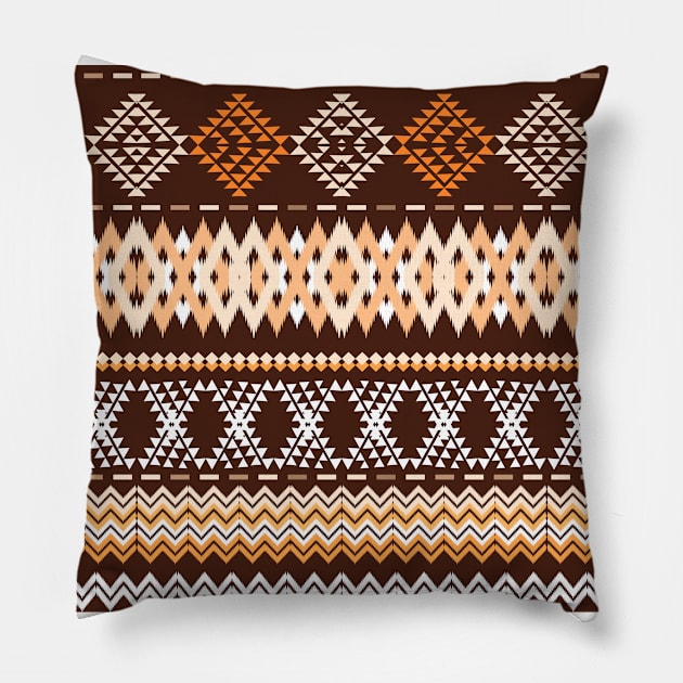 beautiful fabric pattern Pillow by noke pattern