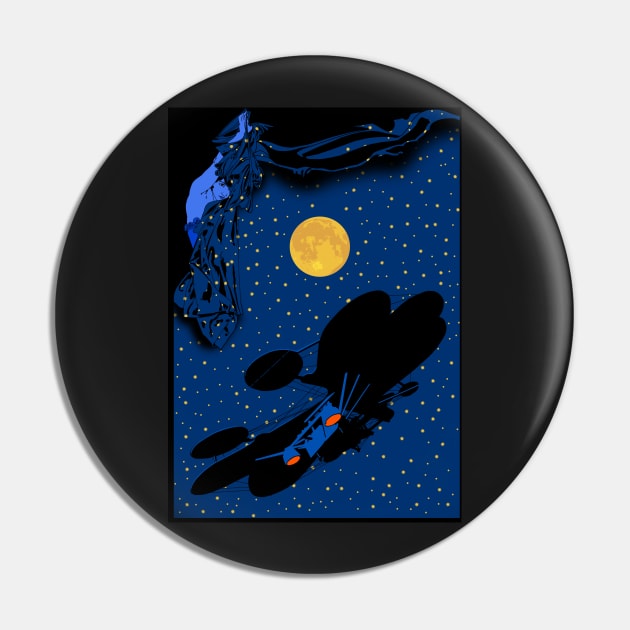 Halcyon Visits the Moon Pin by bensmall