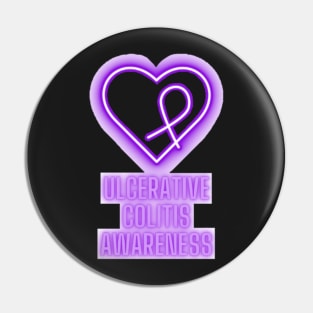 Neon Purple Ulcerative Colitis 2 Pin