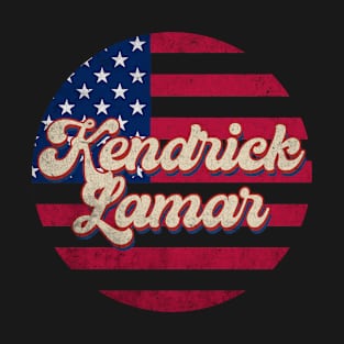 Vintage Kendrick Proud Name Personalized American Flag T-Shirt