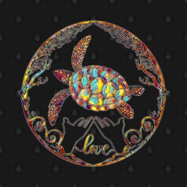 Sea Turtle Love by UMF - Fwo Faces Frog