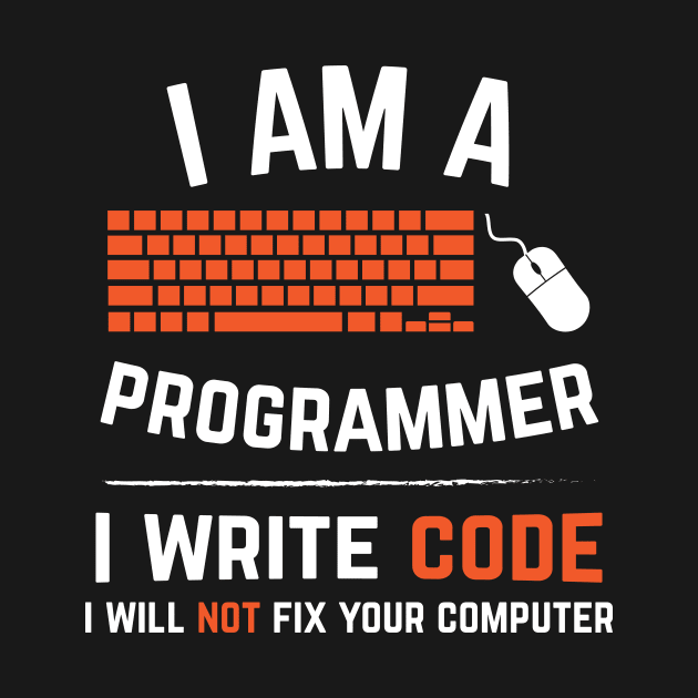 Computer Coder Programmer I Write Code by 4Craig