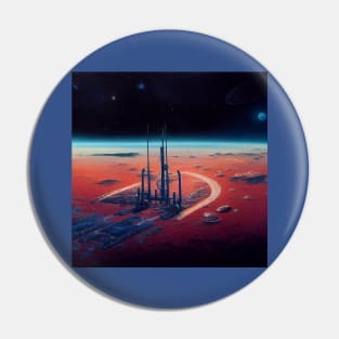 Interplanetary Spaceport Pin