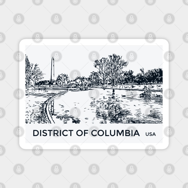District of Columbia USA Magnet by Lakeric