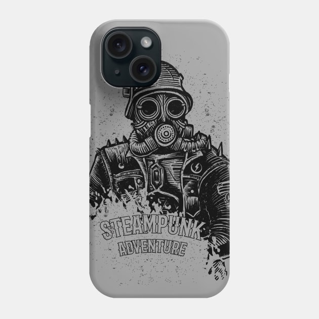 Retro Futurism Steampunk Adventure Soldier 1 Phone Case by EDDArt