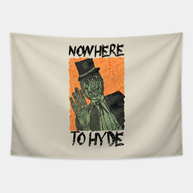 "Nowhere to Hyde" Mr. Hyde Tapestry by skrints