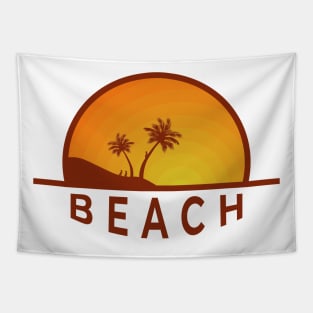 Beach Half Round Tapestry