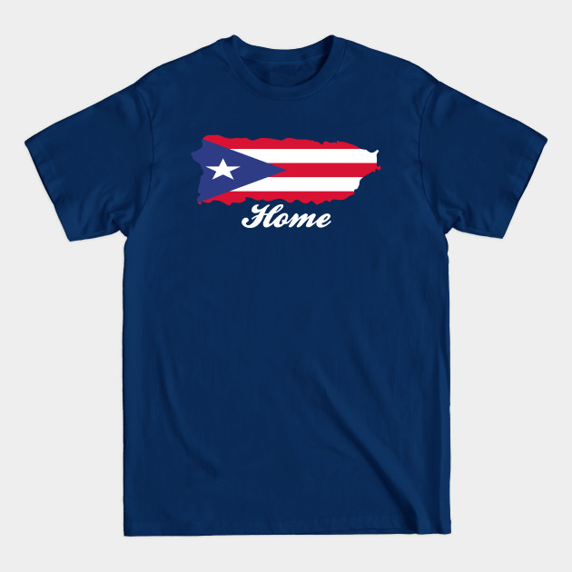 Disover Puerto Rico Home Design for Boricua USA Fans - Puerto Rico - T-Shirt