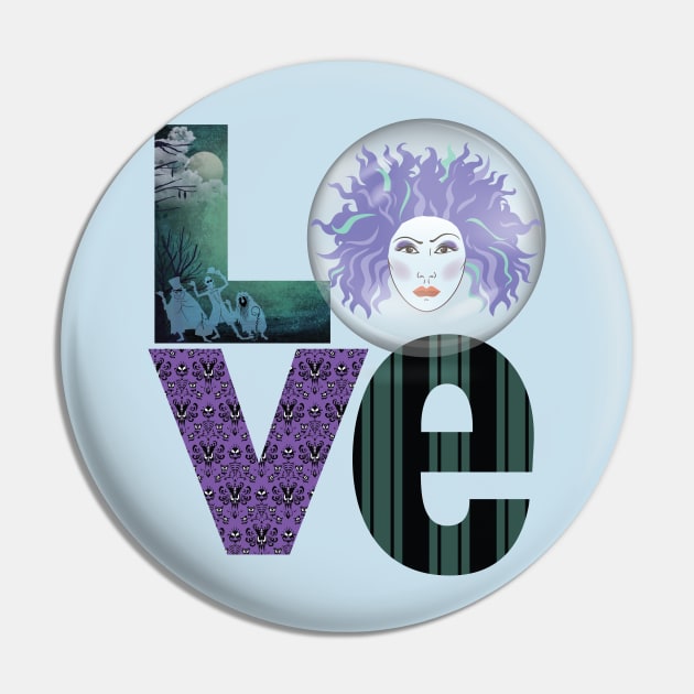 Grim Grinning LOVE Pin by 5571 designs