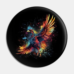 Phoenix Bird - Colorful Fantasy Art Pin