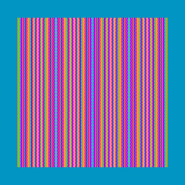 Bold Wiggly Rainbow Stripes by Amanda1775