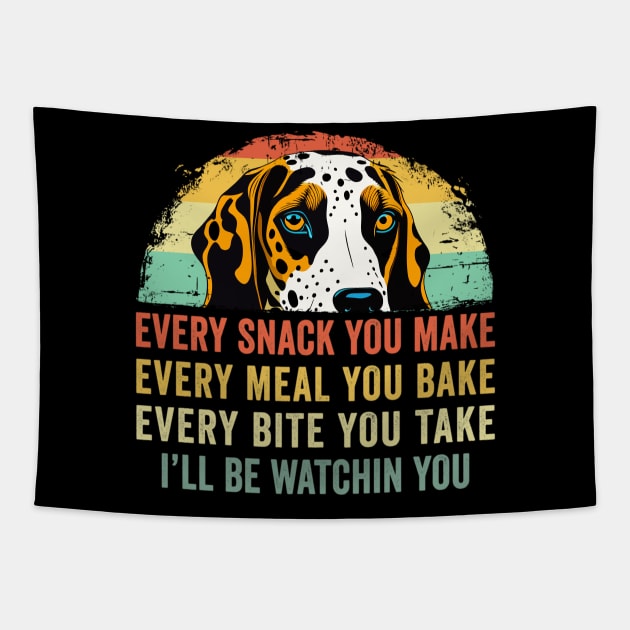 Every snack you make Leopoard Dog Owner Trainer Tapestry by ChrifBouglas