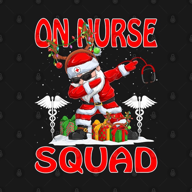 Christmas On Nurse Squad Reindeer Pajama Dabing Santa by intelus