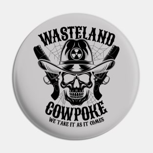 Wasteland Cowpoke Nuclear Fallout Ghoul Cowboy Skull Pin