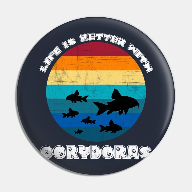 Life is Better with Corydoras - Corydora catfish - Cory Cat Mom - Cory Cat Dad - Aquarium Fish - Fish Keepers Pin by Happy Sprouts