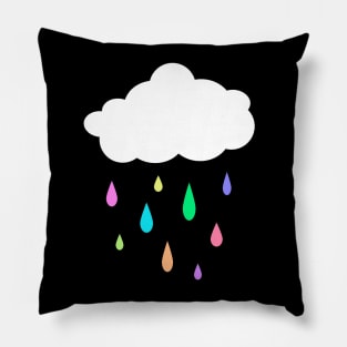 Rainbow Raincloud Pillow