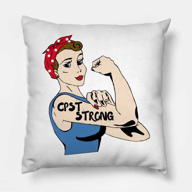 CPST Child Passenger Safety Technician Pillow by Aspectartworks