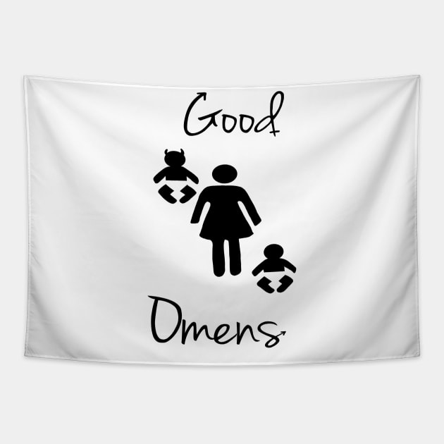 Good Omens nuns Tapestry by Bookishandgeeky