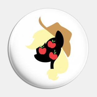 Applejack Silhouette Pin