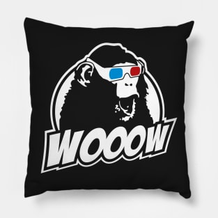 Wooow - 3D amazed Ape Pillow