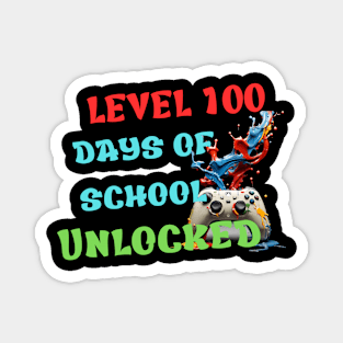 Level 100 Days Of School Unlocked Magnet