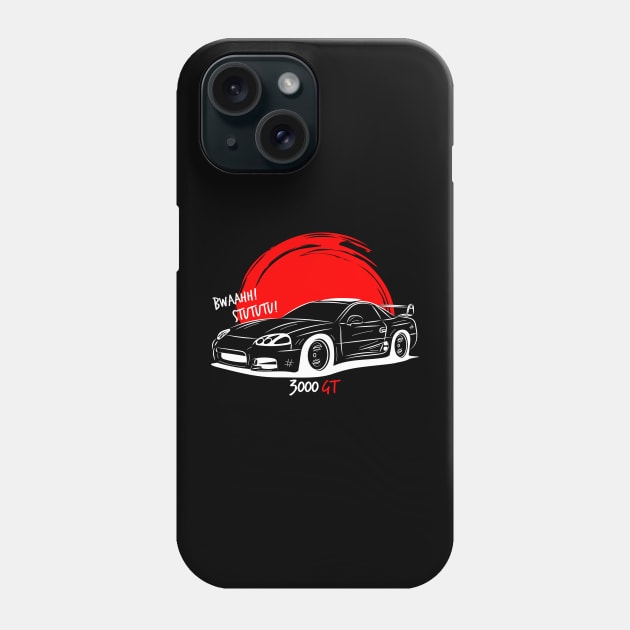 VR4 3000 GT Draw Phone Case by GoldenTuners