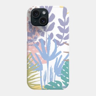 Tropical Pastel Abstract Botanical Phone Case