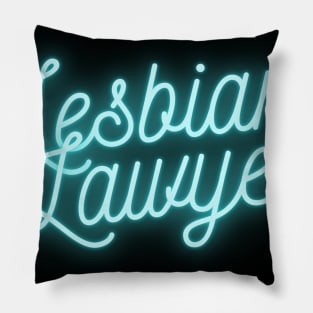 Lesbian Lawyer - Blue Pillow