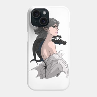 The princess and her dragon Phone Case