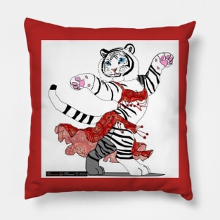 The dancer with roses and hearts Pillow