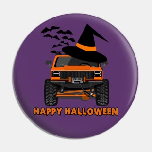 Jeep 4x4 Happy Halloween Pin