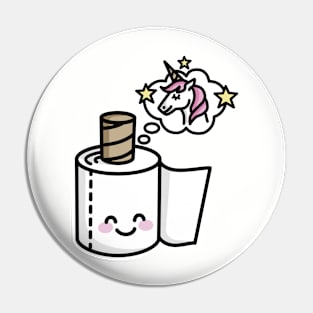 I'm beautiful  - unicorn / toilet paper Pin