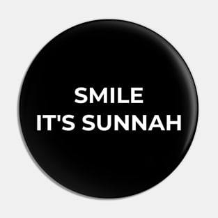 Muslim - Smile It's Sunnah Pin
