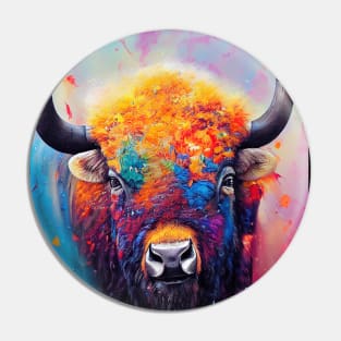 Bison  Animal Discovery Adventure Nature Planet Earth Paint Pin