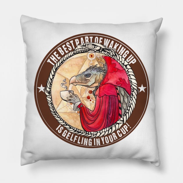 Skeksis Coffee (folgers version) Pillow by charamath