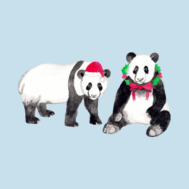 Deck The Halls With Pandas by tangerinetane