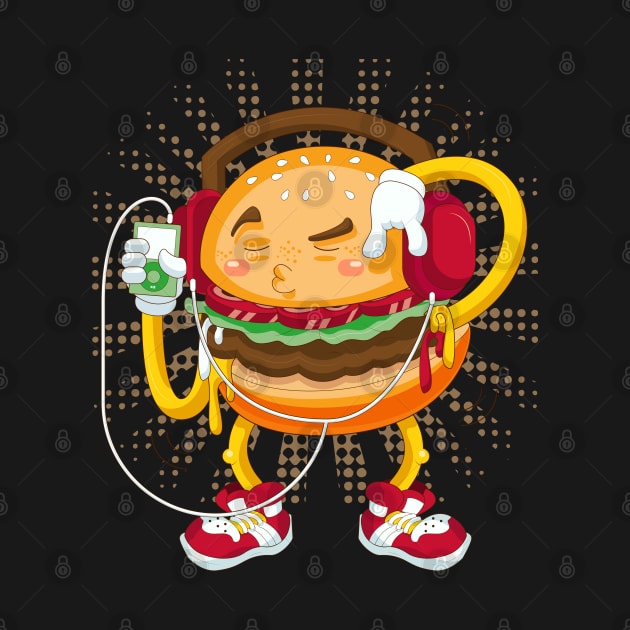 Funny Hamburger by Mako Design 