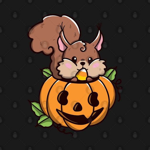 Squirrel halloween by Jurassic Ink