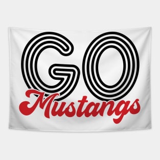 Go Mustangs - Volleyball Tapestry