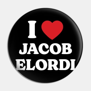 I Heart Jacob Elordi Pin